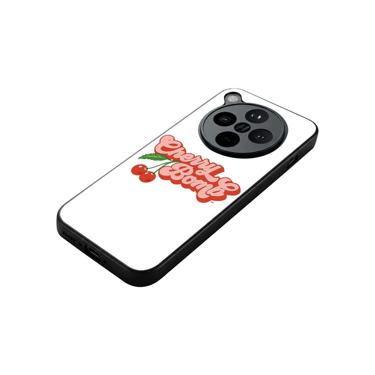Cherry Bomb stylish phone case for oppo find x8 | glossy glass and slim fit