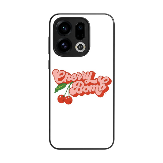 Cherry Bomb back phone cover | glass case for oppo find x9