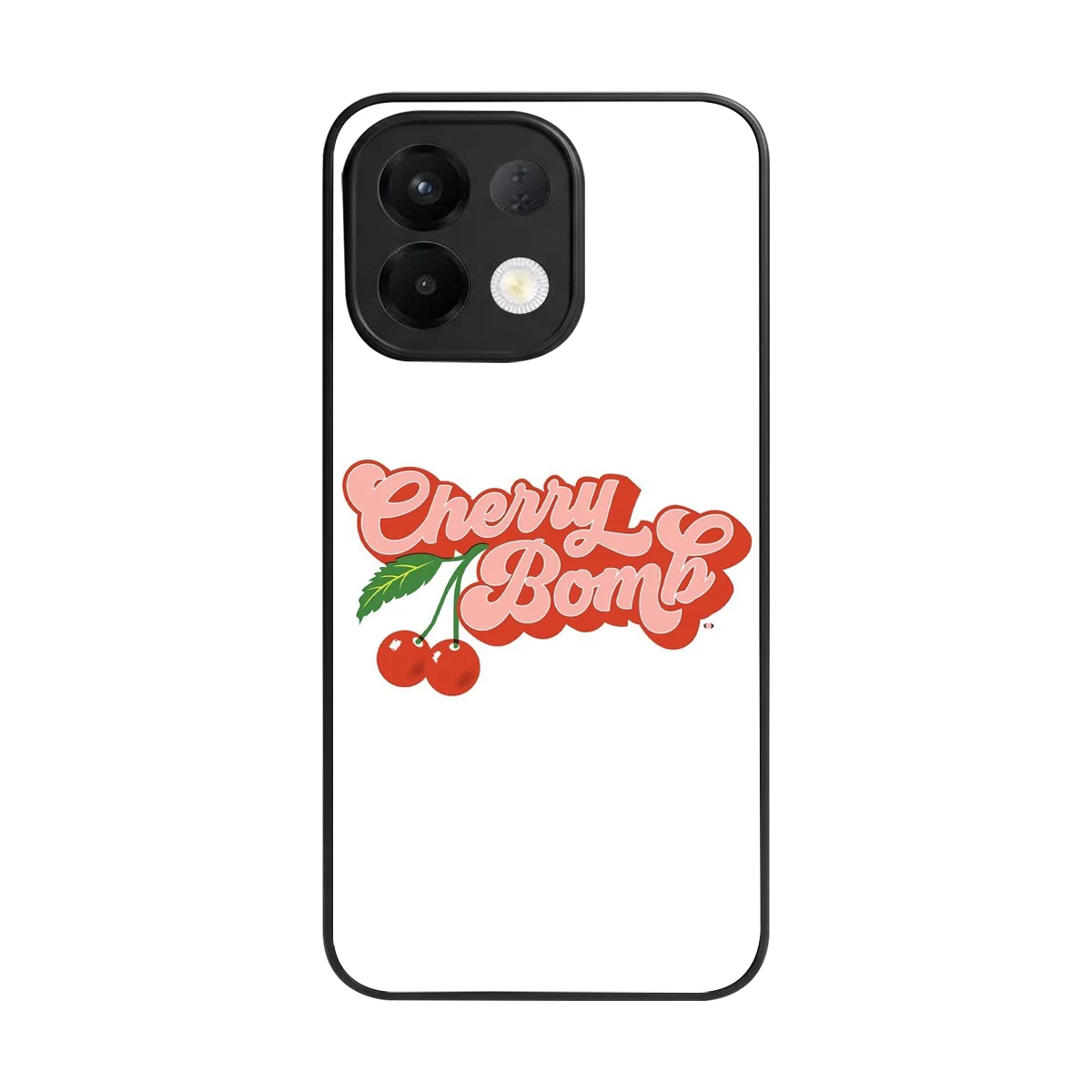 Cherry Bomb back phone cover | glass case for oppo k13 5g