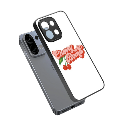 Cherry Bomb sleek oppo k13 5g cover with tempered glass back and TPU edges