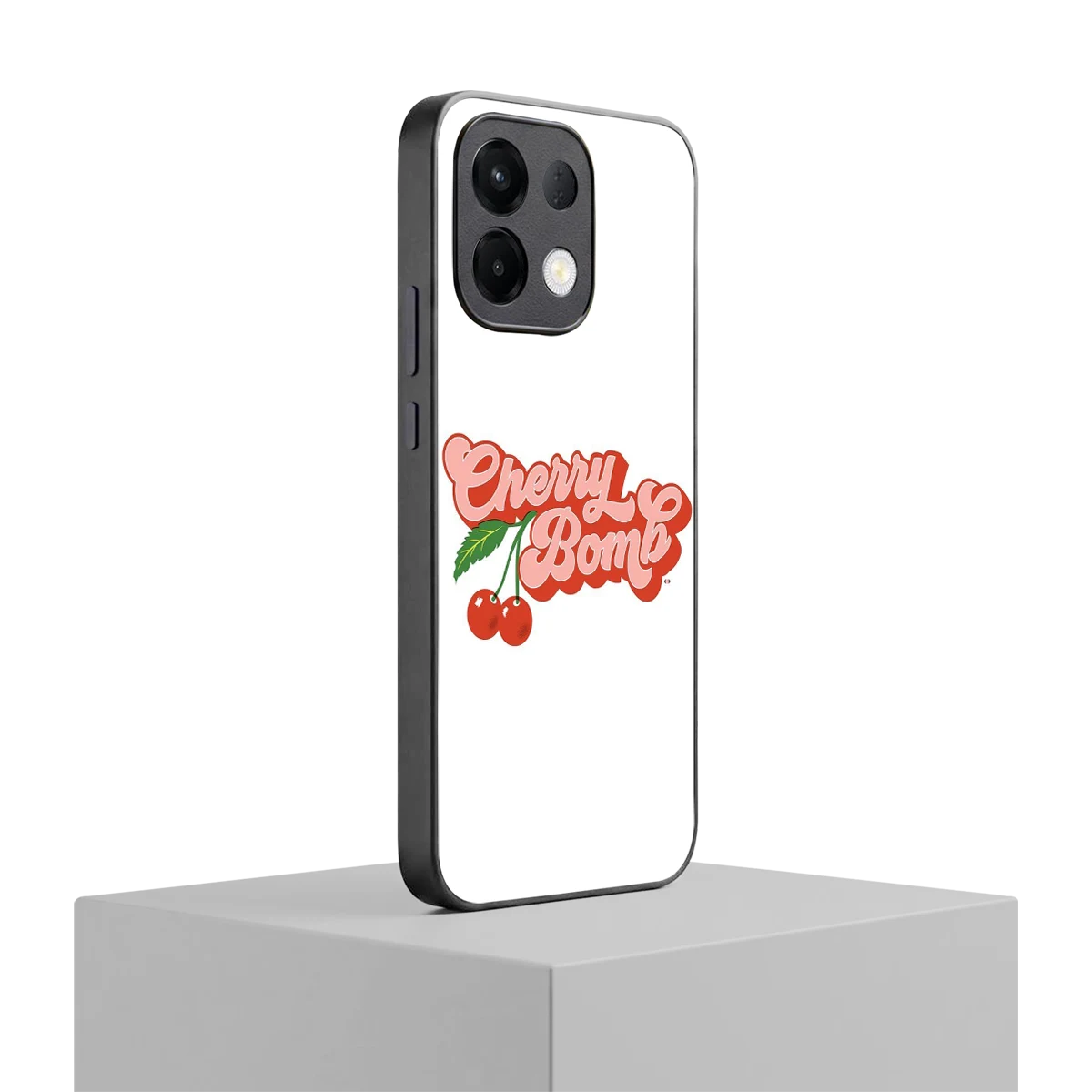 Cherry Bomb oppo k13 5g mobile cover | shockproof glass phone case