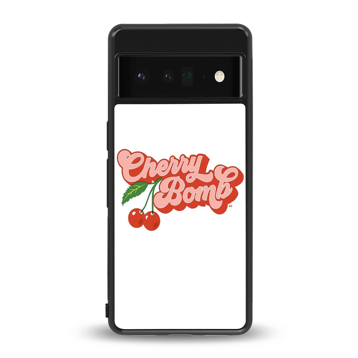 Cherry Bomb back phone cover | glass case for google pixel 6 pro