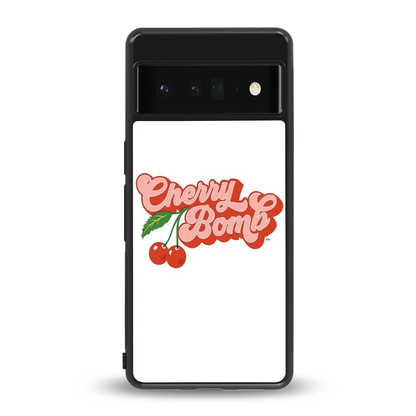 Cherry Bomb back phone cover | glass case for google pixel 6 pro