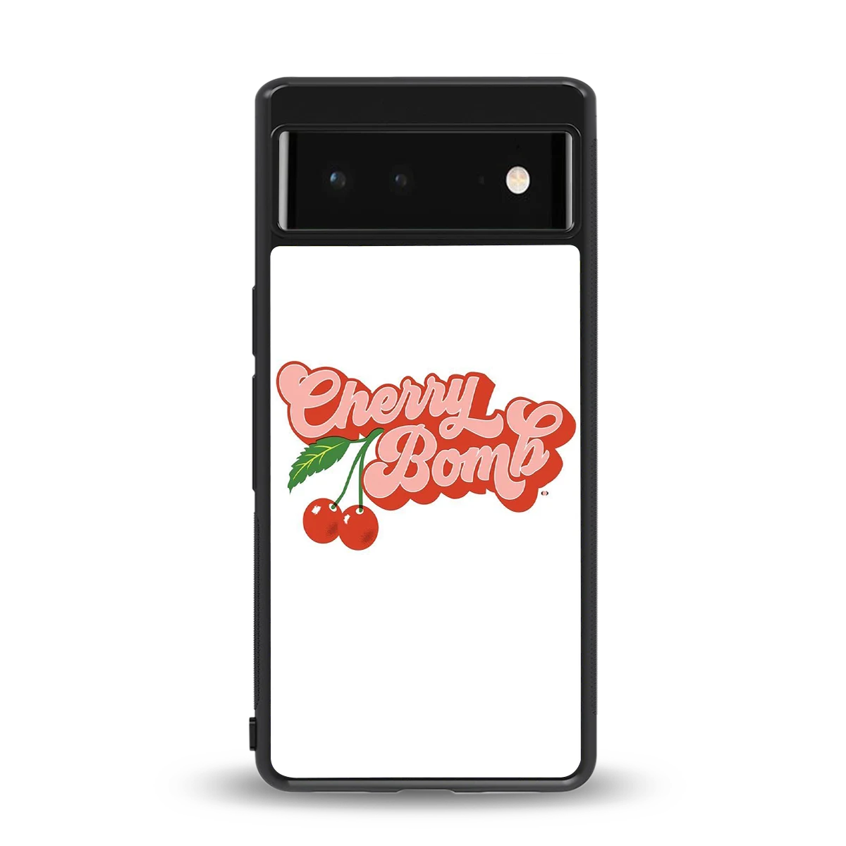 Cherry Bomb back phone cover | glass case for google pixel 6a