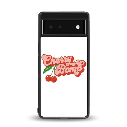 Cherry Bomb back phone cover | glass case for google pixel 6a