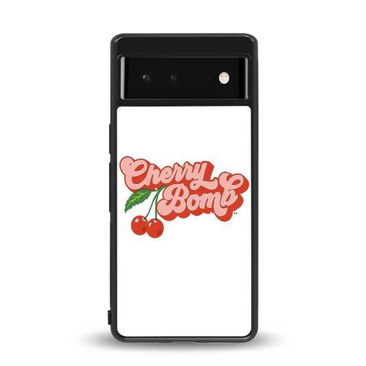 Cherry Bomb back phone cover | glass case for google pixel 6a