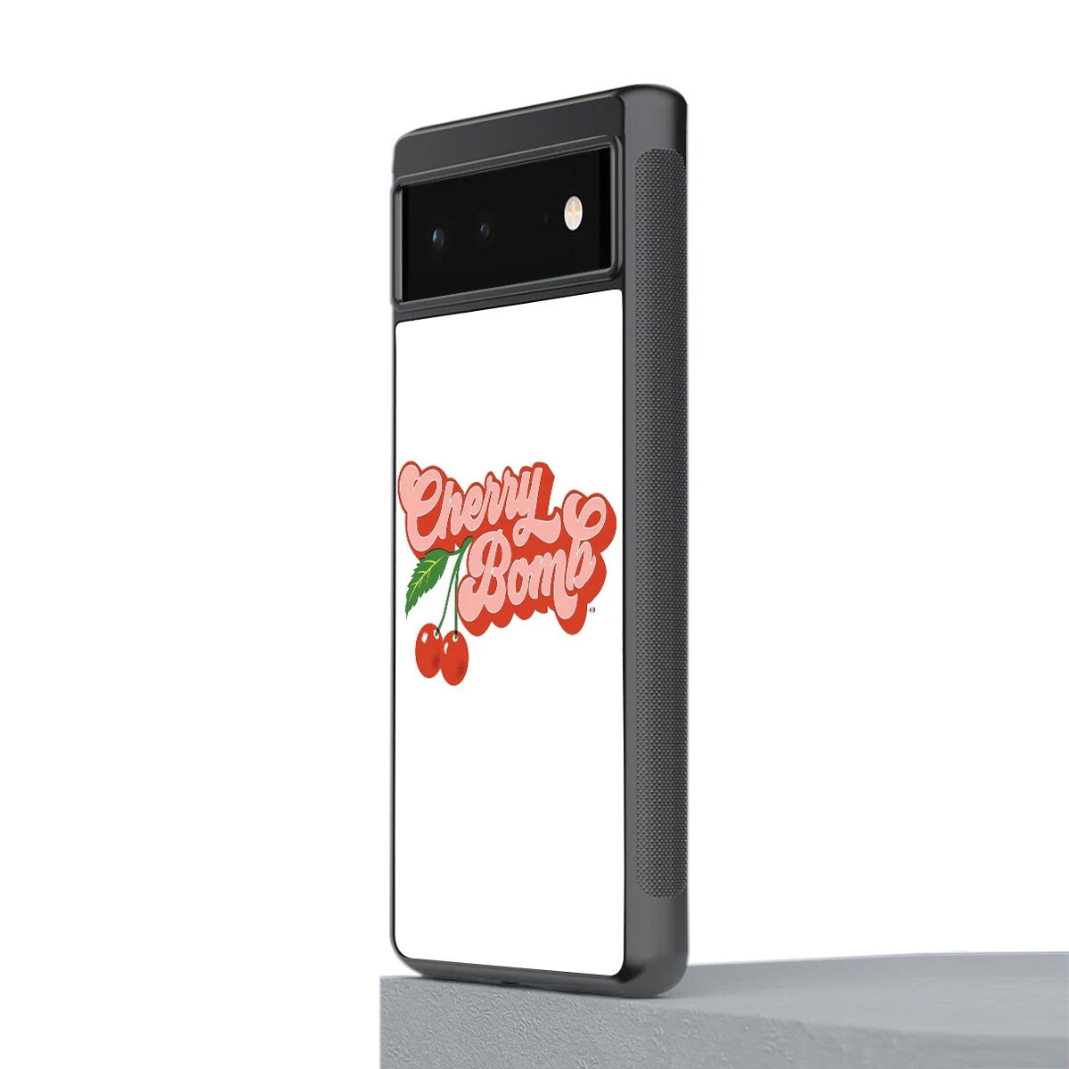 Cherry Bomb stylish phone case for google pixel 6 | glossy glass and slim fit