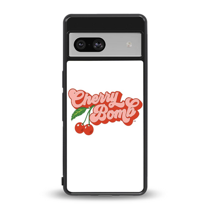 Cherry Bomb back phone cover | glass case for google pixel 7a