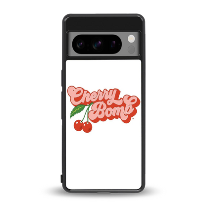 Cherry Bomb back phone cover | glass case for google pixel 8 pro