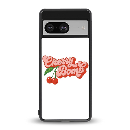 Cherry Bomb back phone cover | glass case for google pixel 8