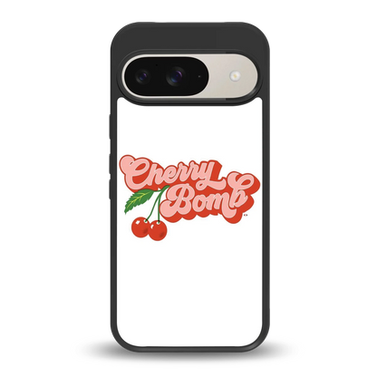 Cherry Bomb back phone cover | glass case for google pixel 9