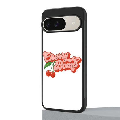 Cherry Bomb google pixel 9 mobile cover | shockproof glass phone case