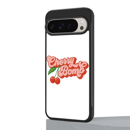 Cherry Bomb google pixel 9 pro mobile cover | shockproof glass phone case