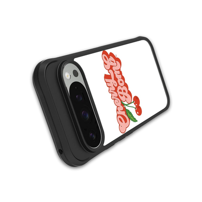 Cherry Bomb stylish phone case for google pixel 9 pro | glossy glass and slim fit