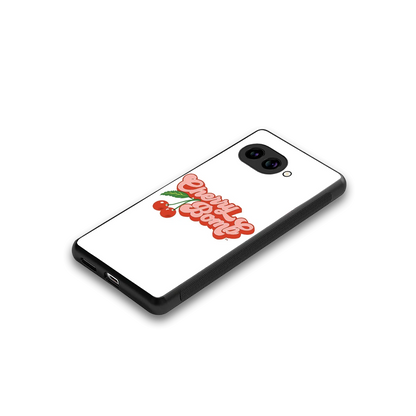 Cherry Bomb stylish phone case for google pixel 10a | glossy glass and slim fit