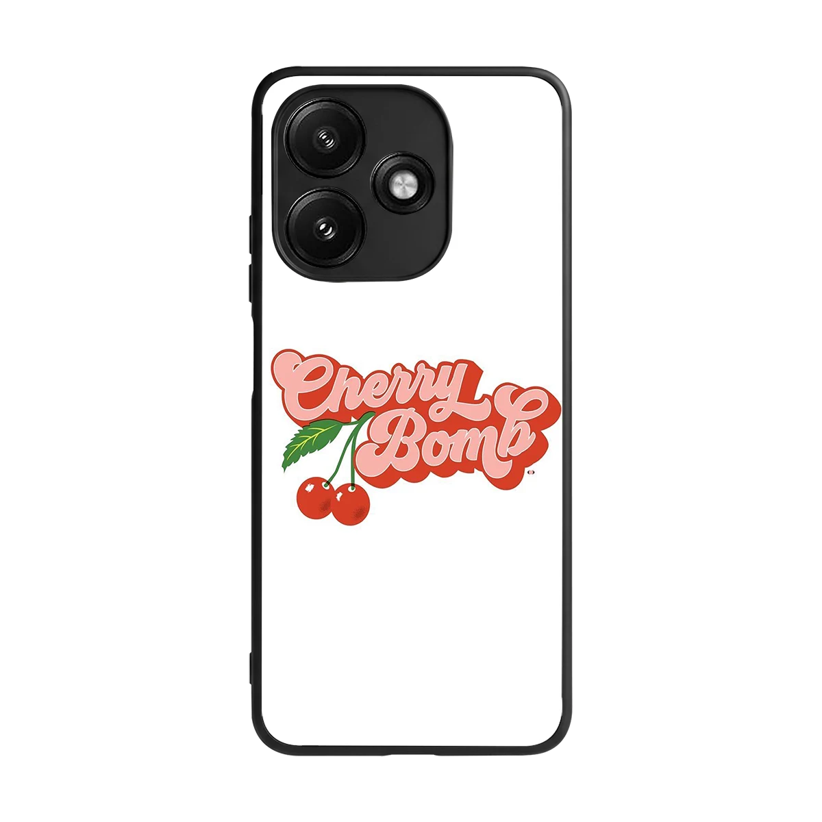 Cherry Bomb back phone cover | glass case for redmi 12 5g