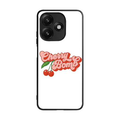 Cherry Bomb back phone cover | glass case for redmi 12 5g