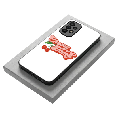 Cherry Bomb stylish phone case for samsung galaxy a23 | glossy glass and slim fit