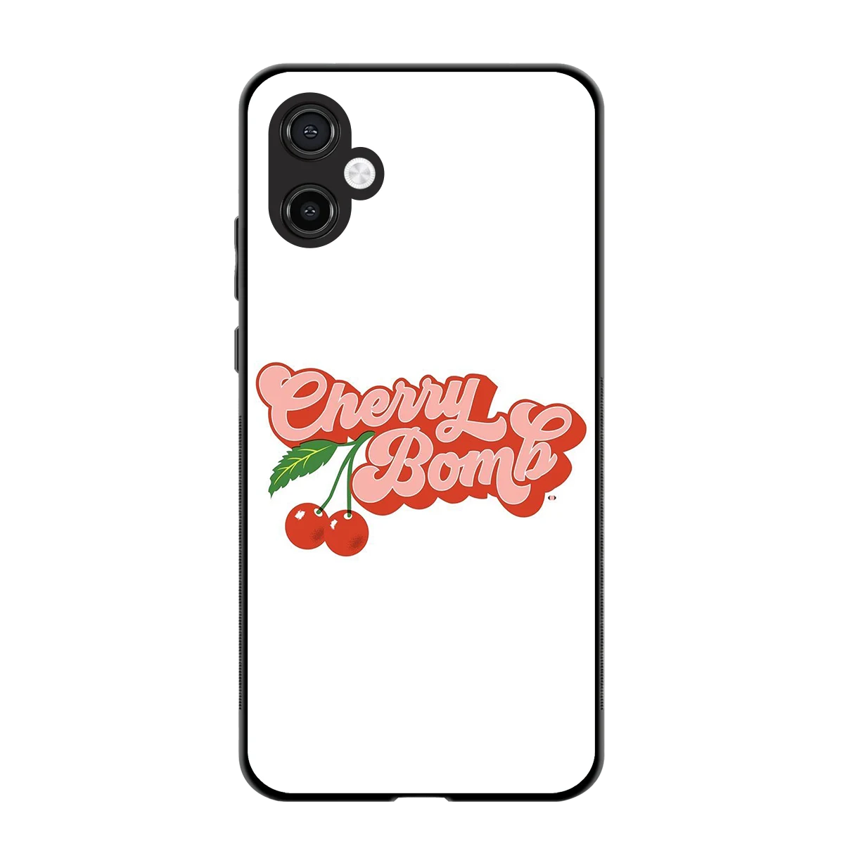 Cherry Bomb back phone cover | glass case for samsung galaxy a06 5g