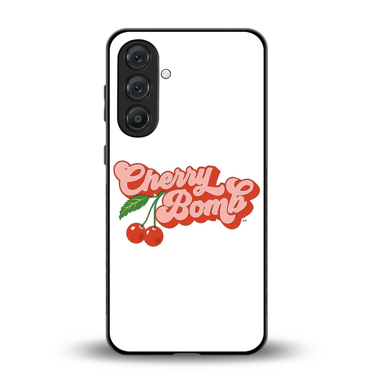 Cherry Bomb back phone cover | glass case for samsung galaxy m36 5g