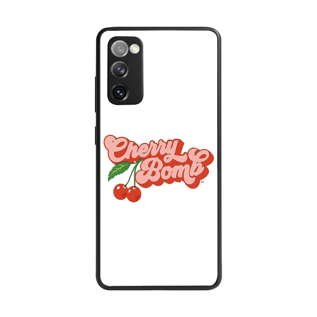 Cherry Bomb back phone cover | glass case for samsung galaxy s20 fe