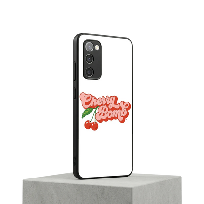 Cherry Bomb samsung galaxy s20 fe mobile cover | shockproof glass phone case