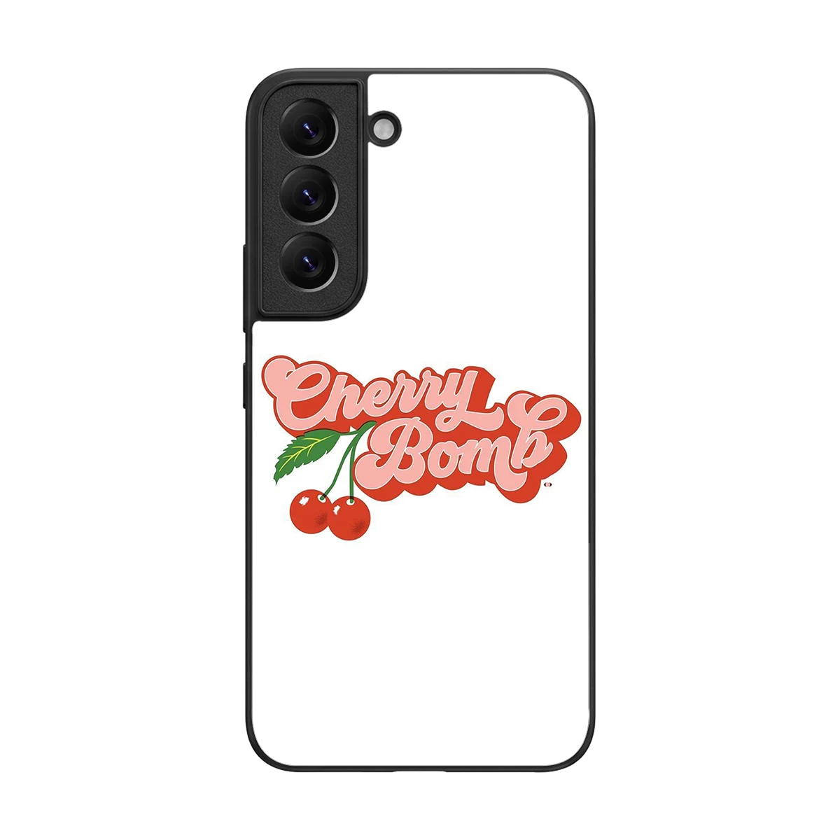 Cherry Bomb back phone cover | glass case for samsung galaxy s22