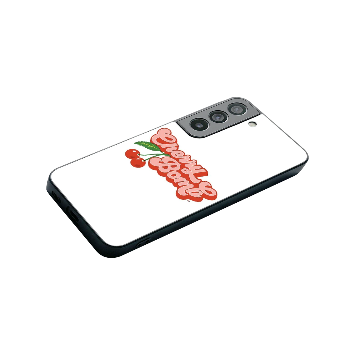 Cherry Bomb stylish phone case for samsung galaxy s22 | glossy glass and slim fit