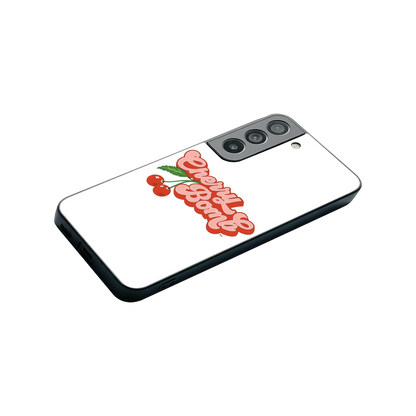 Cherry Bomb stylish phone case for samsung galaxy s22 | glossy glass and slim fit