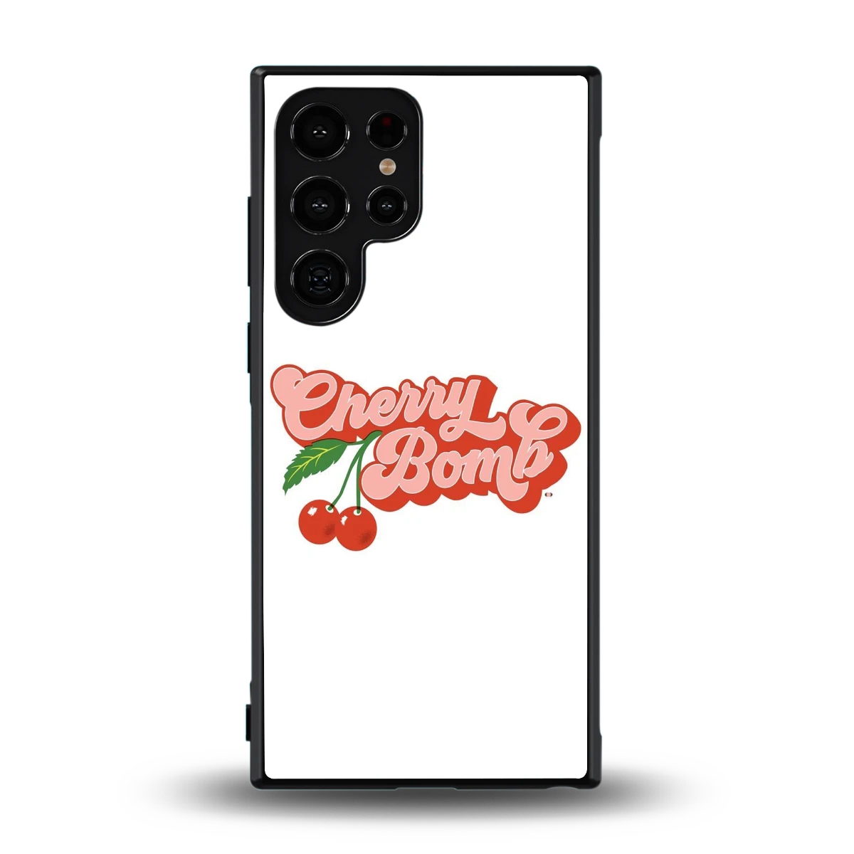 Cherry Bomb back phone cover | glass case for samsung galaxy s24 ultra