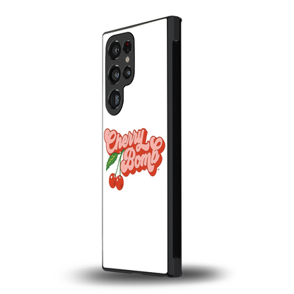 Cherry Bomb samsung galaxy s24 ultra mobile cover | shockproof glass phone case