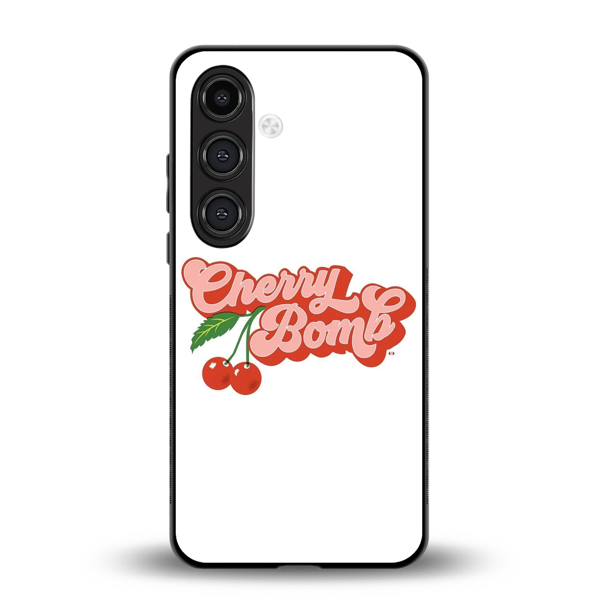 Cherry Bomb back phone cover | glass case for samsung galaxy s23 fe