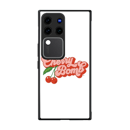 Cherry Bomb back phone cover | glass case forvivo v30 pro