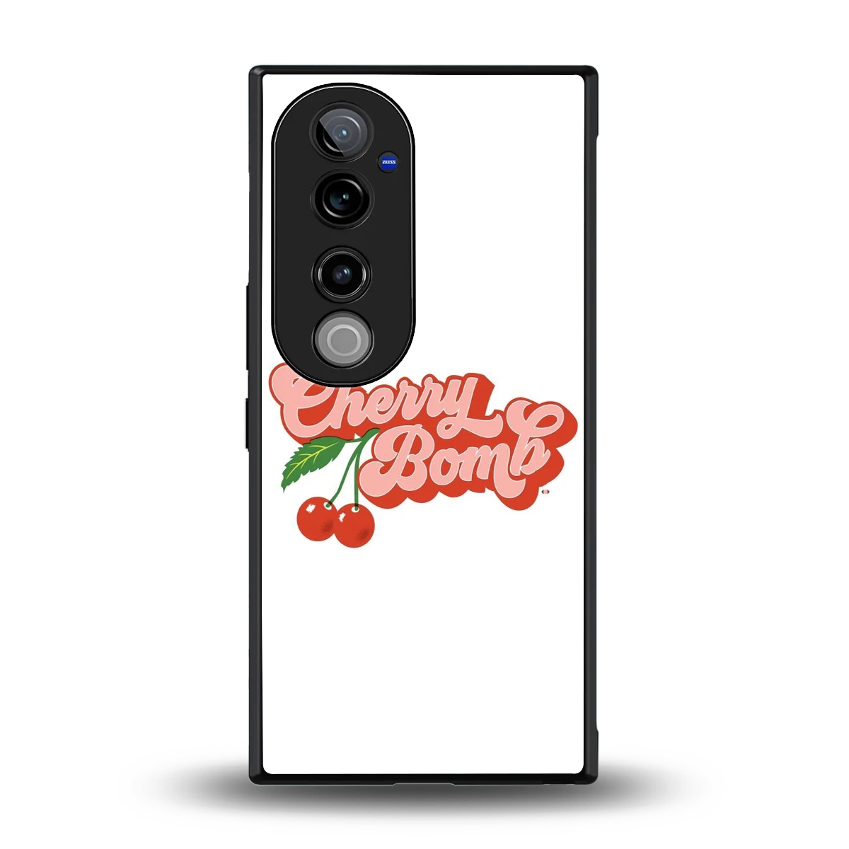 Cherry Bomb back phone cover | glass case for vivo v40 pro