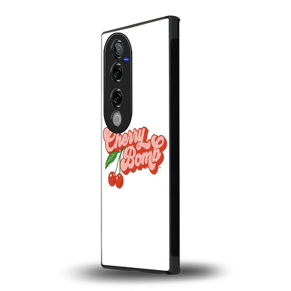 Cherry Bomb vivo v40 pro mobile cover | shockproof glass phone case