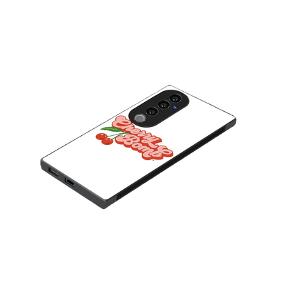 Cherry Bomb stylish phone case for vivo v40 pro | glossy glass and slim fit