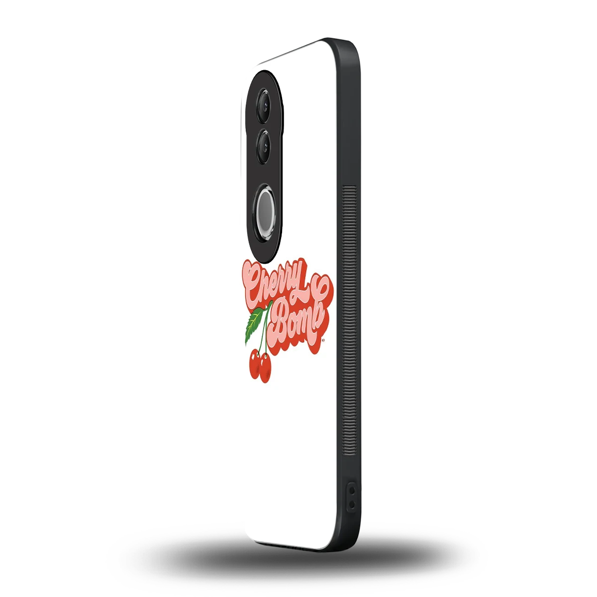 Cherry Bomb vivo v50 mobile cover | shockproof glass phone case