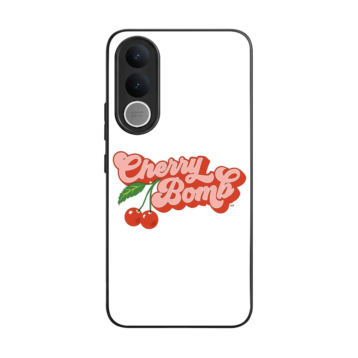 Cherry Bomb back phone cover | glass case for vivo v70 fe