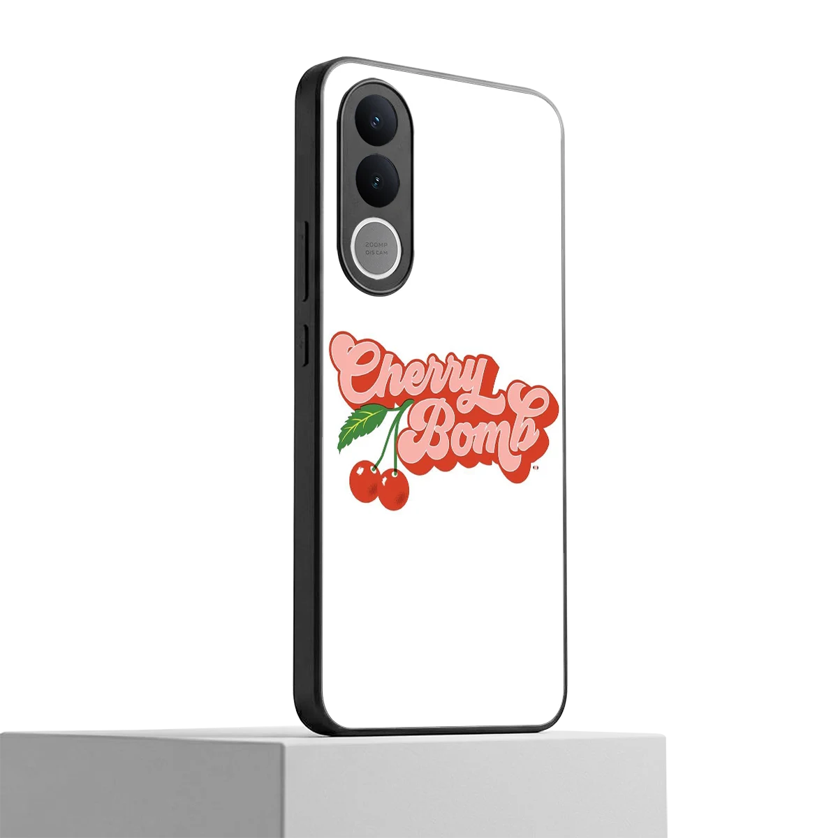 Cherry Bomb vivo v70 fe mobile cover | shockproof glass phone case
