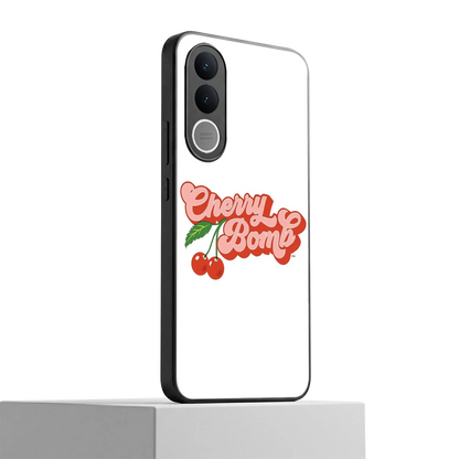 Cherry Bomb vivo v70 fe mobile cover | shockproof glass phone case
