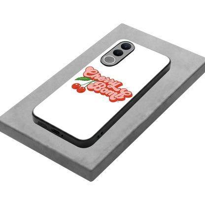 Cherry Bomb stylish phone case for vivo v70 fe | glossy glass and slim fit