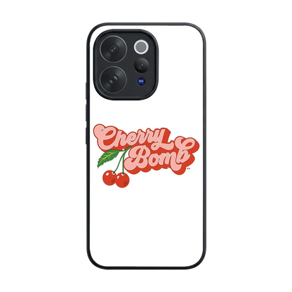 Cherry Bomb back phone cover | glass case for vivo v70