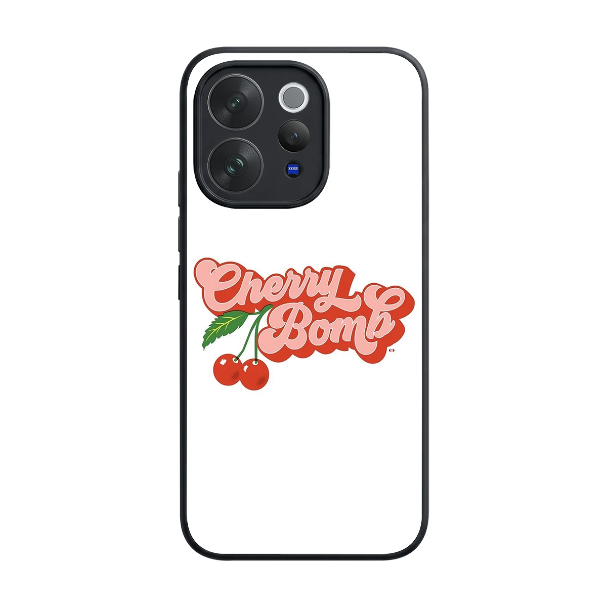 Cherry Bomb back phone cover | glass case for vivo v70 elite