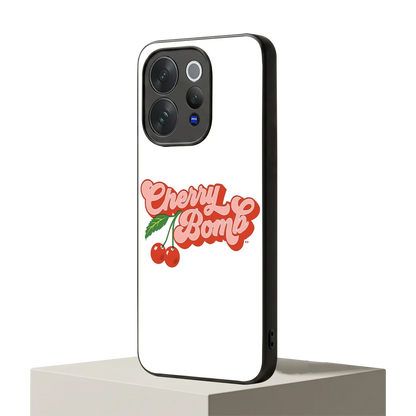 Cherry Bomb vivo v70 mobile cover | shockproof glass phone case