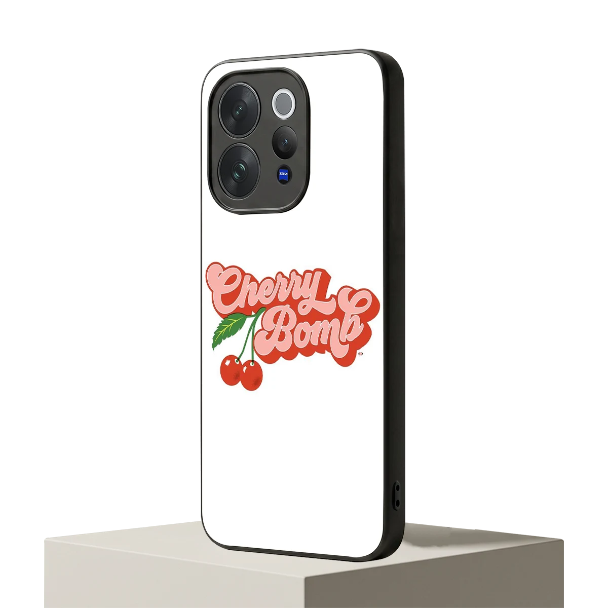 Cherry Bomb vivo v70 elite mobile cover | shockproof glass phone case