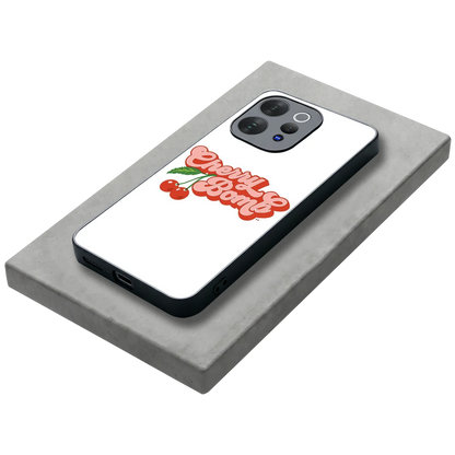 Cherry Bomb stylish phone case for vivo v70 elite | glossy glass and slim fit