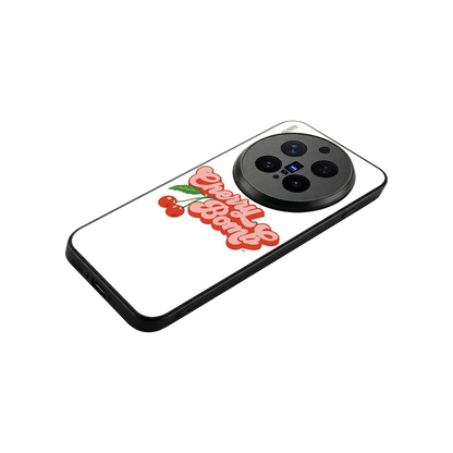 Cherry Bomb stylish phone case for vivo x300 pro | glossy glass and slim fit