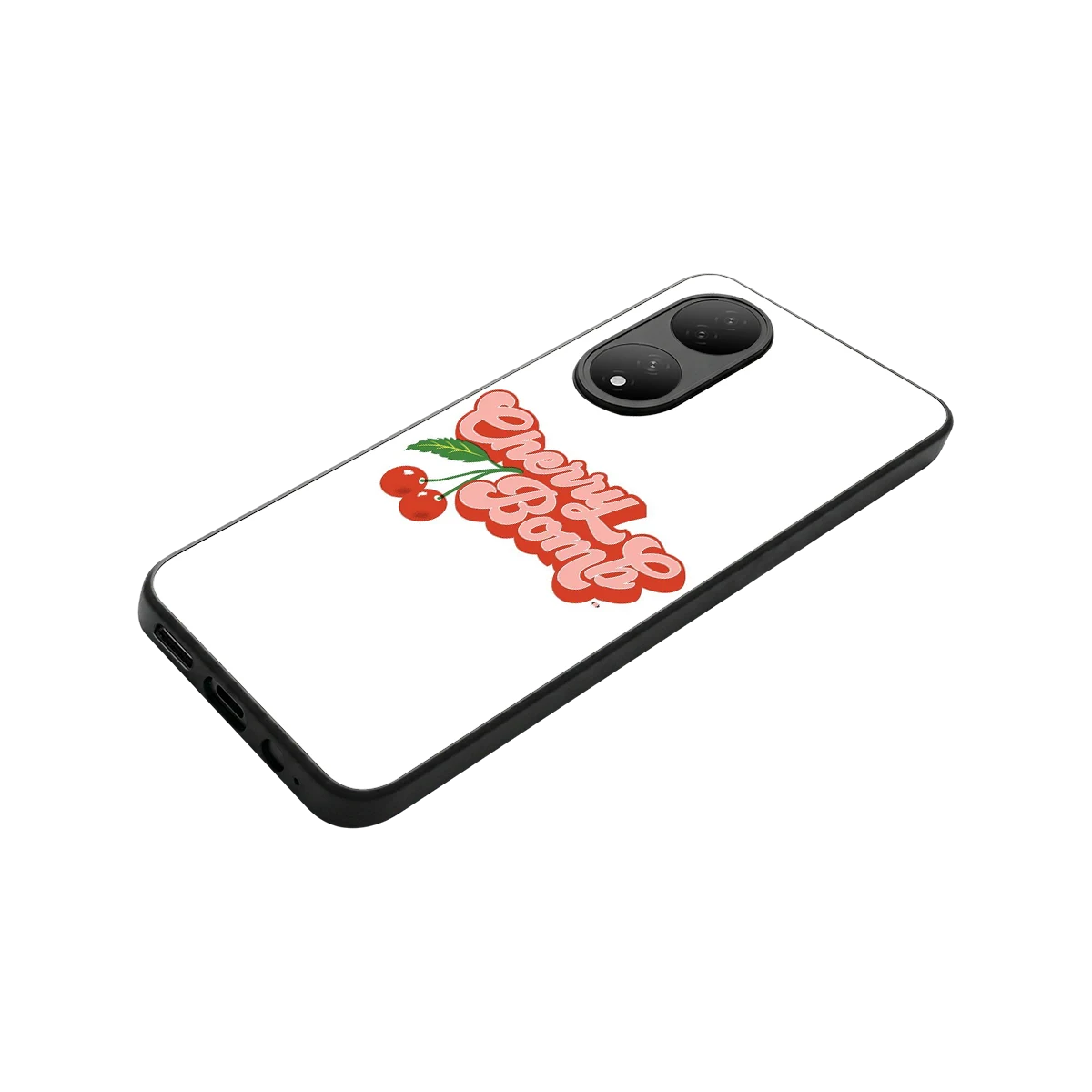 Cherry Bomb stylish phone case for Vivo-y100 | glossy glass and slim fit