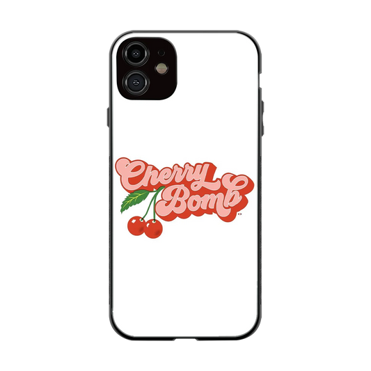 Cherry Bomb back phone cover | glass case for iphone 12