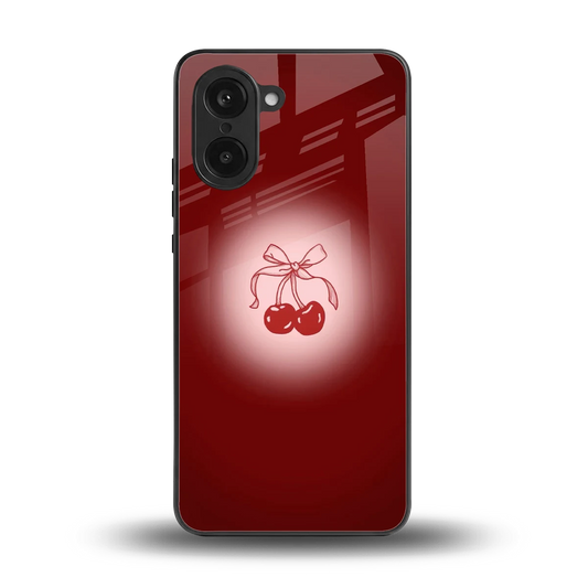 Cherry Bow back phone cover | glass case for oneplus nord ce5 5g